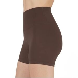 Reflex Active Shorts Brown Size XL High Waist Stretch Shorts Fitted NWOT